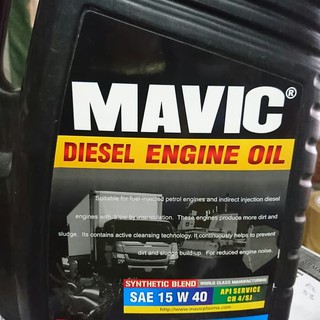 MAVIC Diesel Engine Oil 15w 40 isi  4L oli  mobil  diesel 