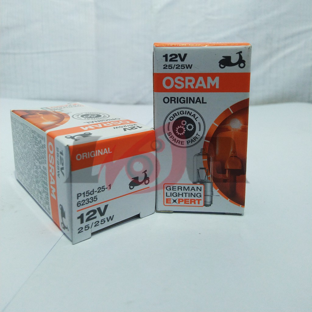 Original Osram Bohlam Halogen Lampu Depan Motor Bebek Matic H6 12v