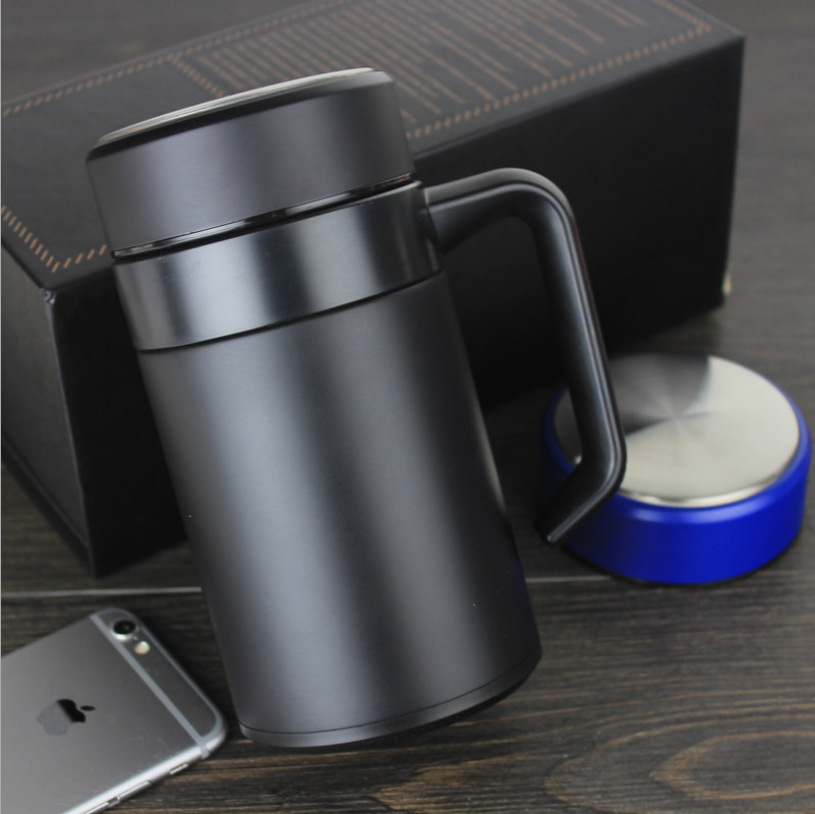 Stainless steel vacuum insulated cup water cup office thermal belt tea cup tea cup business gift cup