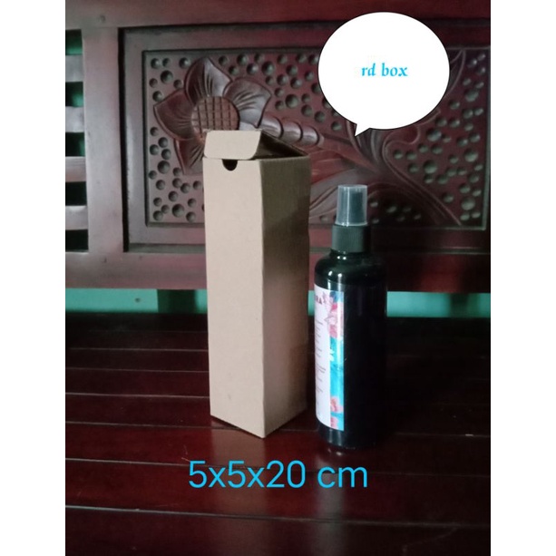 

kardus/kotak/dus/box 5x5x20 cm kotak botol 250 ml