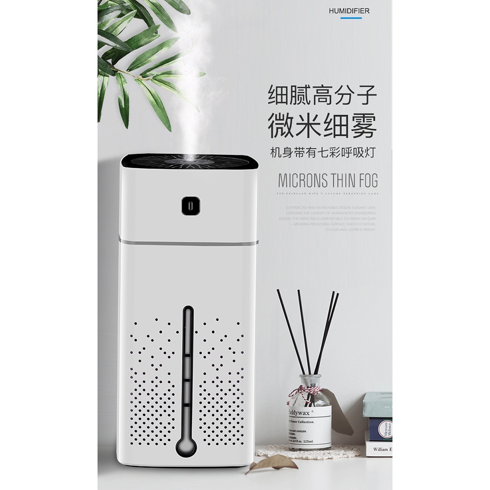 (MAINANKYU) of Taffware Air Humidifier Aromatherapy Oil Diffuser RGB Night Light 1000ml - HUMI KS-600