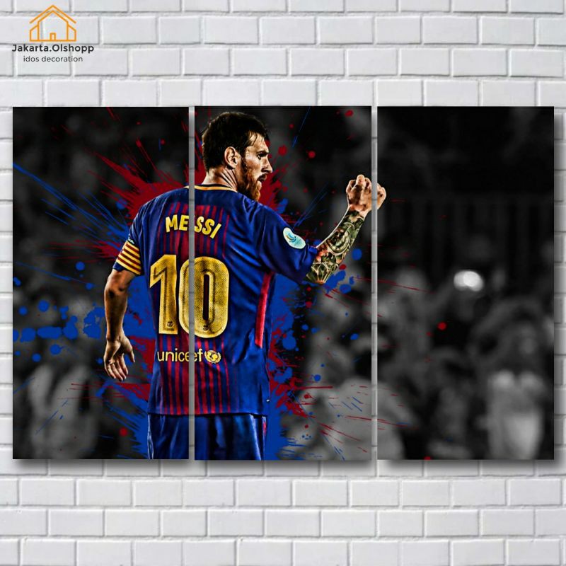 Jual Poster Kayu Lionel Messi Walldecor In Pajangan Dinding Hiasan