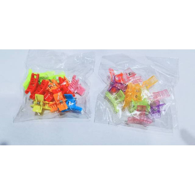 Jepit rambut poni letter T mini isi 12 pcs.