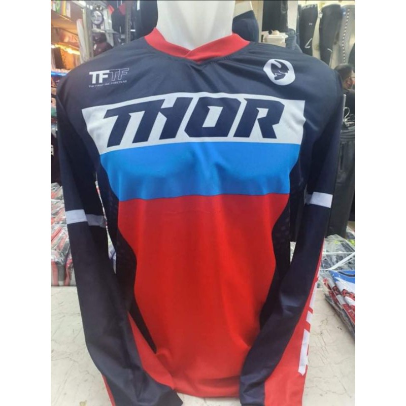 baju cross trail bahan adem import all size sesuai foto thor racing / kaos cross trail