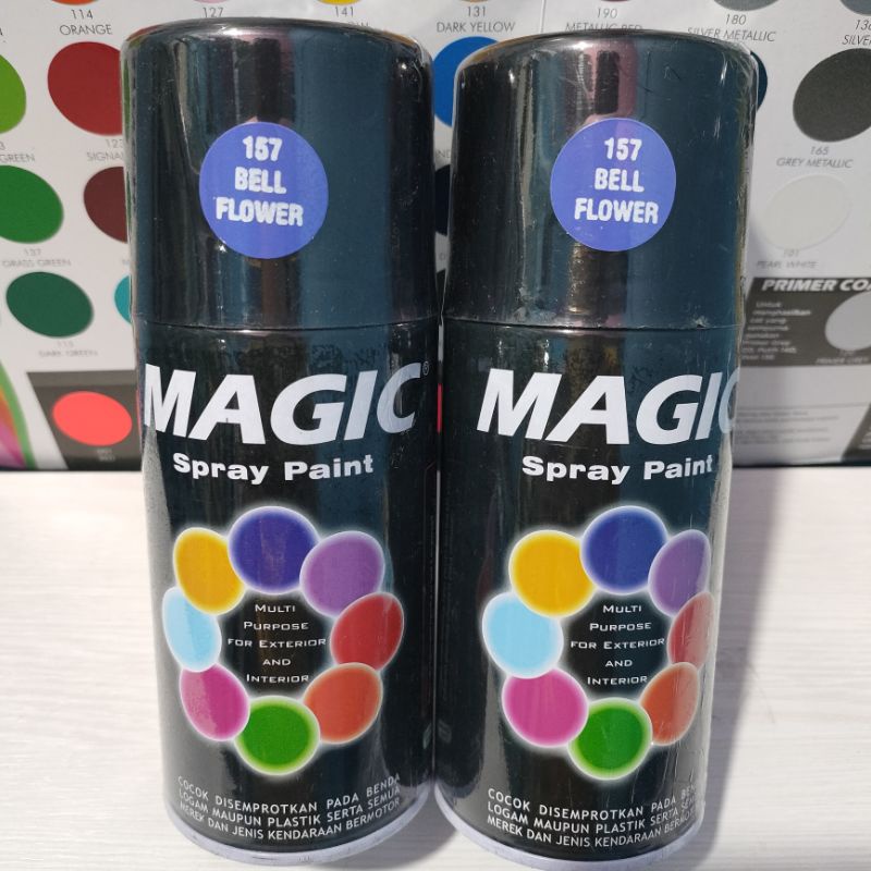 Magic Spray Paint Pilox Pilok Magic Bell Flower 157 300cc Cat Semprot Serbaguna Magic Ukuran Besar 300 cc