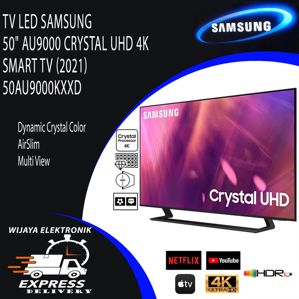 TV LED 50 INCH SAMSUNG 50AU9000 UHD 4K SMART TV