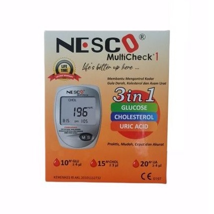 Nesco GCU Multicheck 3 in 1 Gula Darah Kolesterol Asam Urat Murah