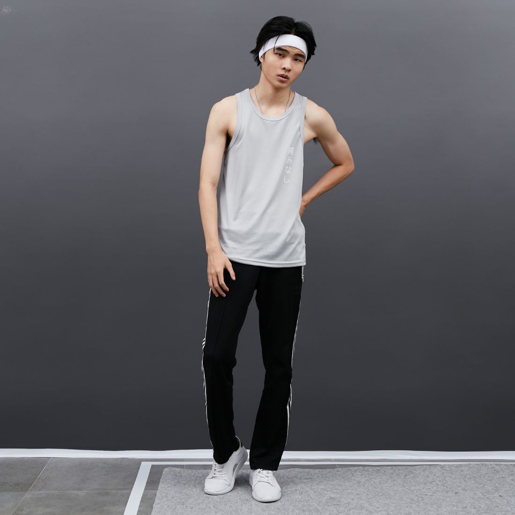 DONSON Sportswear Sleeveless Tanktop/Singlet Back Katakana Grey