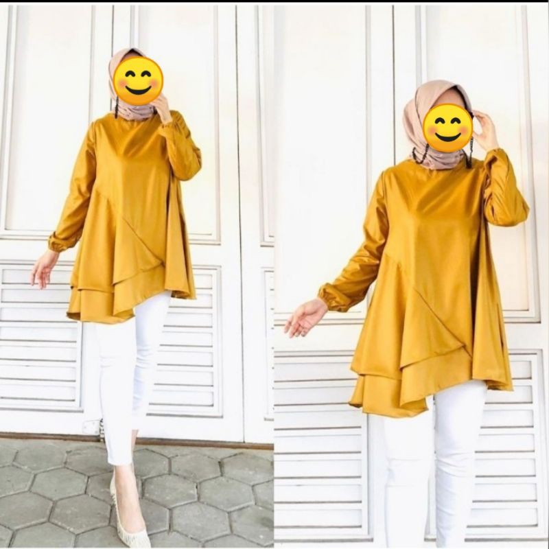 Preloved Shafa Top Two Tone