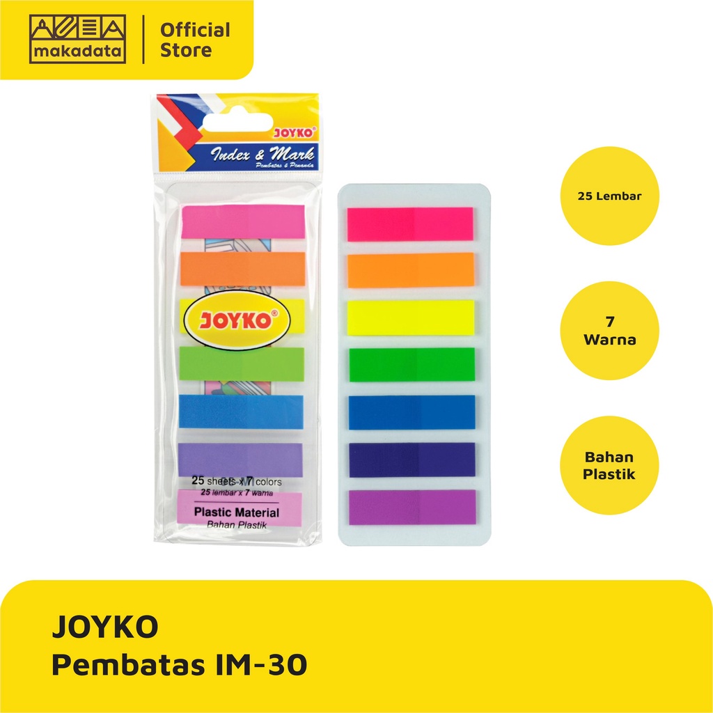 

MEMO STICKY NOTE INDEKS / PENANDA / PEMBATAS KERTAS IM-30 JOYKO MURAH