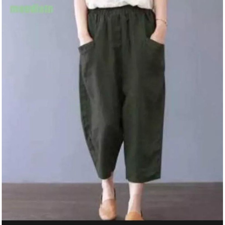 cocha pants/celana kulot kekinian wanita/ukuran XL-XXL-XXXL-4L celana catton tuwill strid