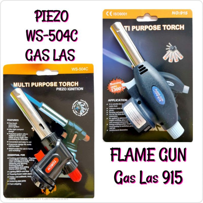 Piezo WS-504C Gas Las Gas Torch Bakar Makanan