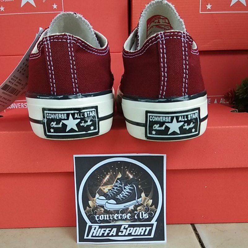 SEPATU CONV3RSE 70S MAROON PREMIUM BNIB MURAH