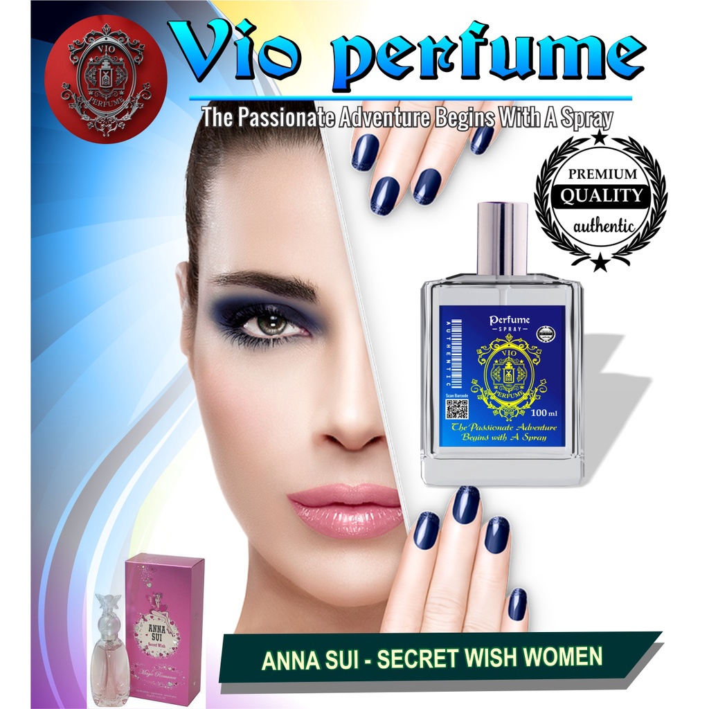 vio parfume-parfume wanita ANNA SUI - SECRET WISH WOMEN minyak wangi tahan lama perfume cewe