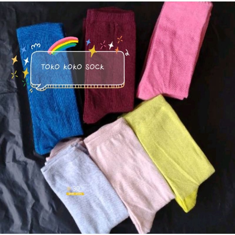 6 pasang kaos kaki remaja dewasa bahan sangat halus dan sangat nyaman dipakai