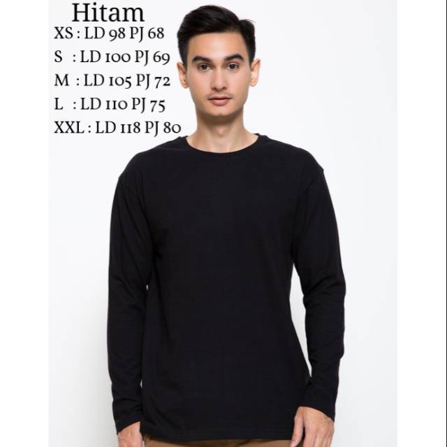 Kaos lengan panjang pria Cole