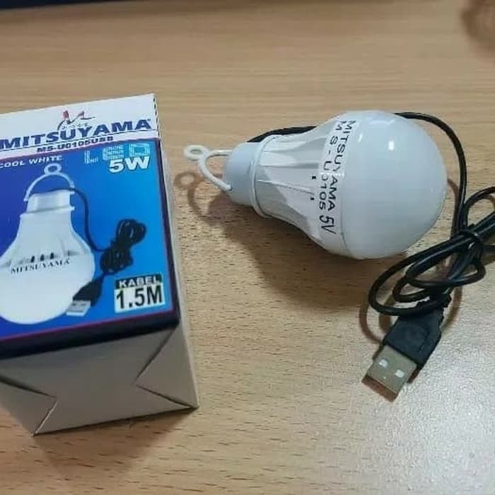 lampu mitsuyama kabe portl usb 5 watt