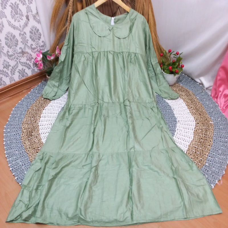 Dress Rayon Busui//MIDI DRESS RAYON gamis