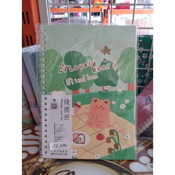 

Notebook Fancy/ Buku Catatan Aesthetic/ Diary Bergaris Lucu A5