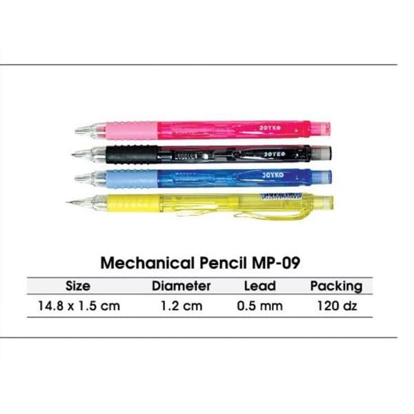 

PENSIL MEKANIK JOYKO MP-09 0.5mm | MECHANICAL PENCIL