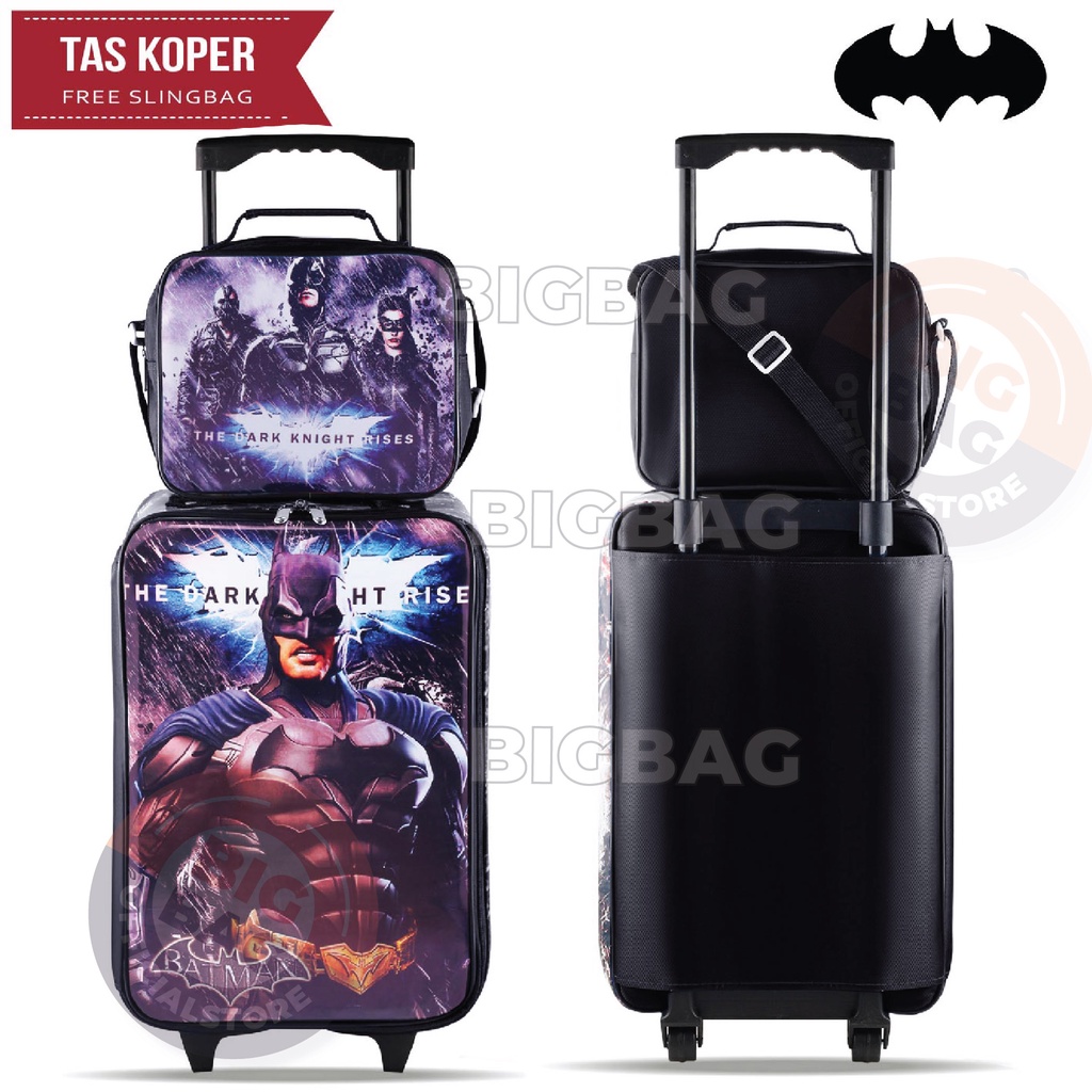 koper Anak - Set Koper &amp;Lunch Bag Anak Bahan Sponge Tahan Air LOL - PONY - BATMAN - TOBOT RTM Murah