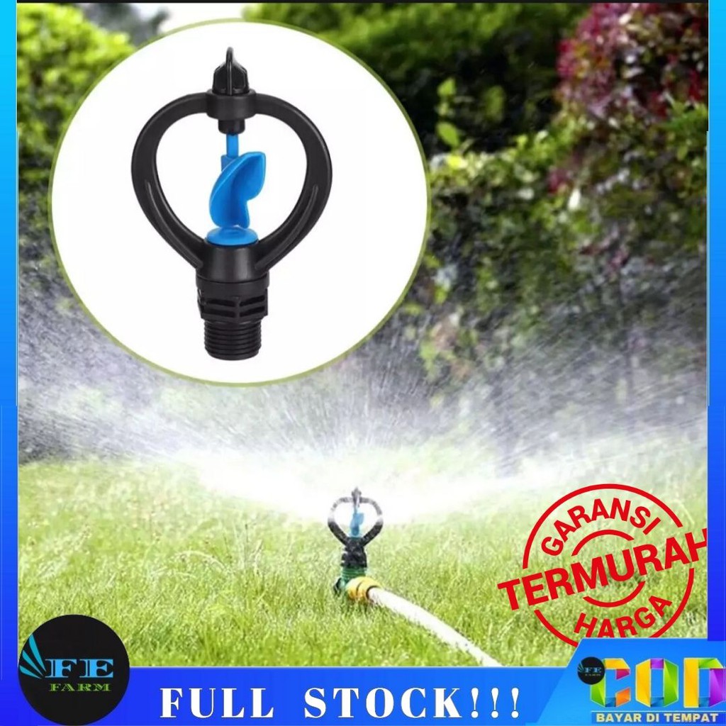 DN15 Sprinkler Irigasi Air Taman 360 Derajat Butterfly Sprinkler