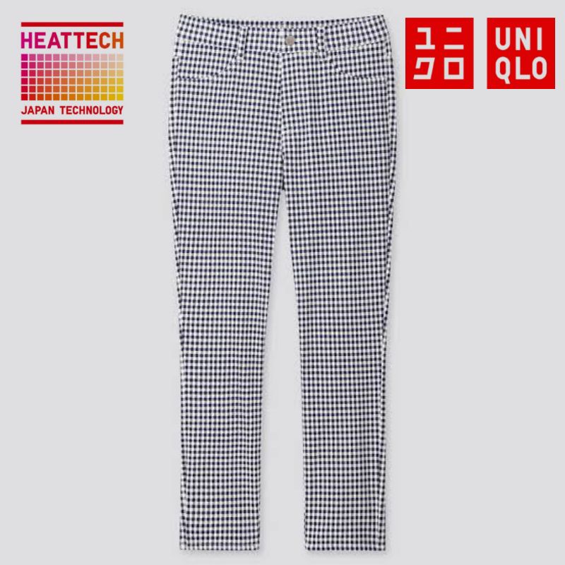 Uniqlo Heattech Legging Ultra Stretch Motif Printed Print Tartan Kotak S M L XL (Preloved)