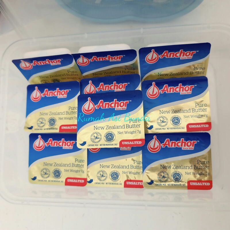 

ANCHOR UNSALTED BUTTER 10 cup x 7 gram EXP SEPTEMBER 2025