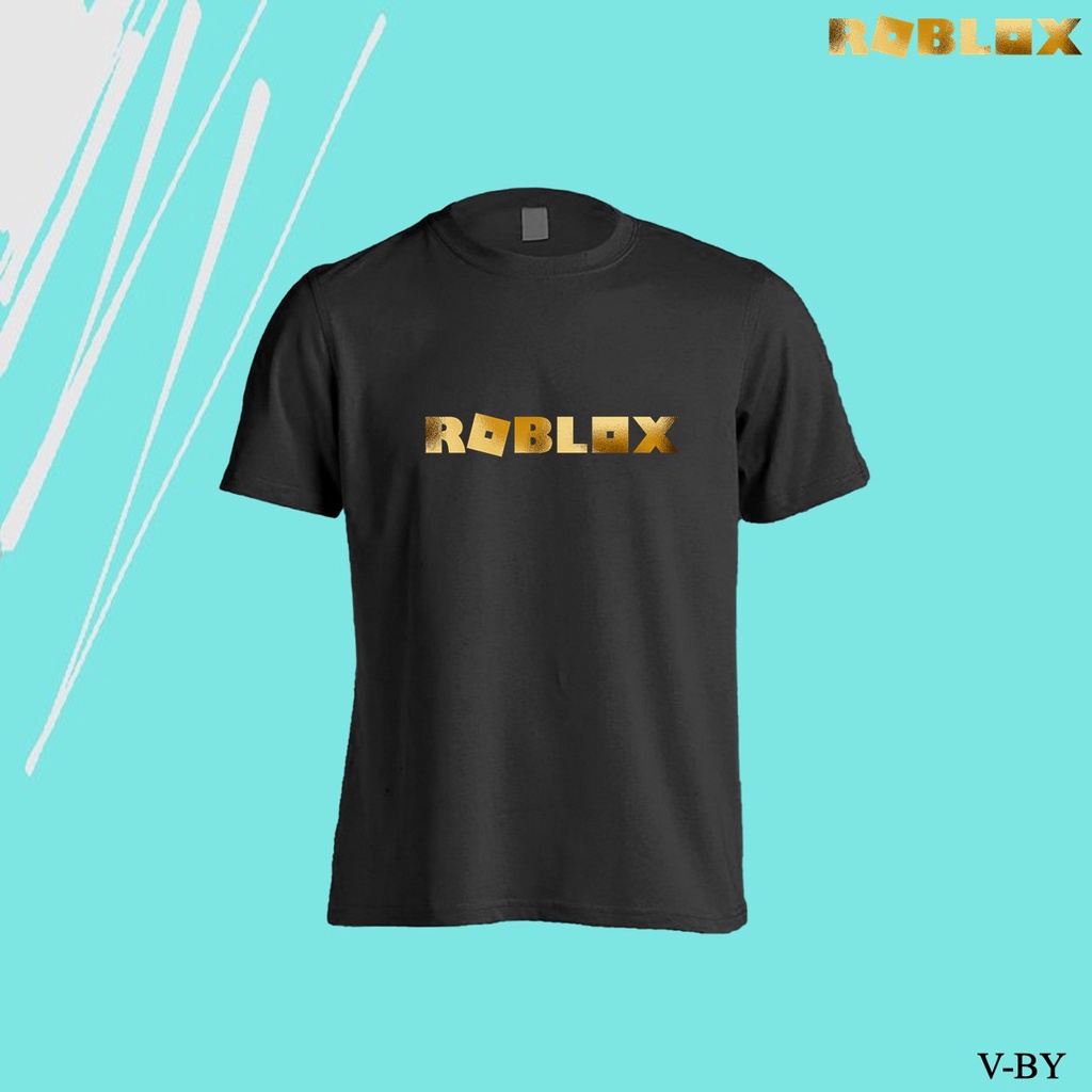 BAJU KAOS KATUN COMBED 30S 100% ROBLOX GOLD TSHIRT 100% COTTON MEN / WOMEN / KIDS / UNISEX / Baju Ka