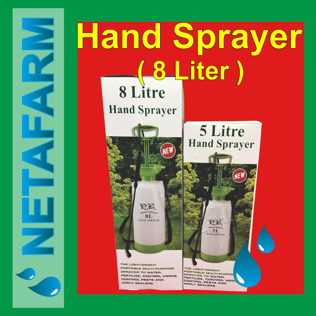 Alat Semprot Hand Sprayer PLANTEQ 8 Liter - dengan Safety Pin