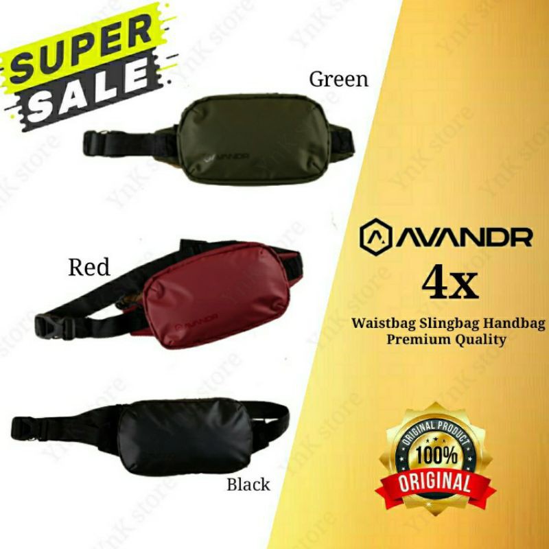 AVANDR 4X Tas Multi Fungsi Slingbag Waistbag Handbag Pouchbag Cyclebag Original