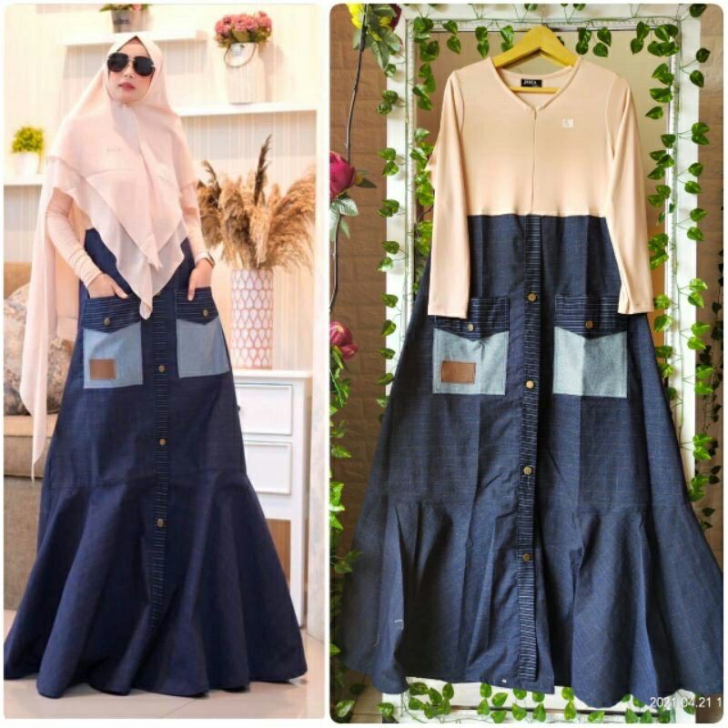 pl dress/gamis hijab original branded by joza clothing syari preloved/second/bekas vvgc like new