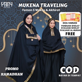 Mukena Travel Mukena Bali Jumbo Mukena Dewasa Terbaru 2022 Premium Katun Jepang Bahan Adem Murah Cantik by PARISKU (FREE POUCH) Rp41.000