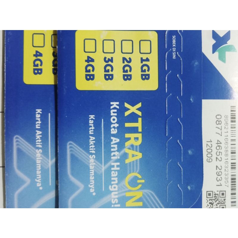 Kartu perdana KUOTA XL XtraON 4GB