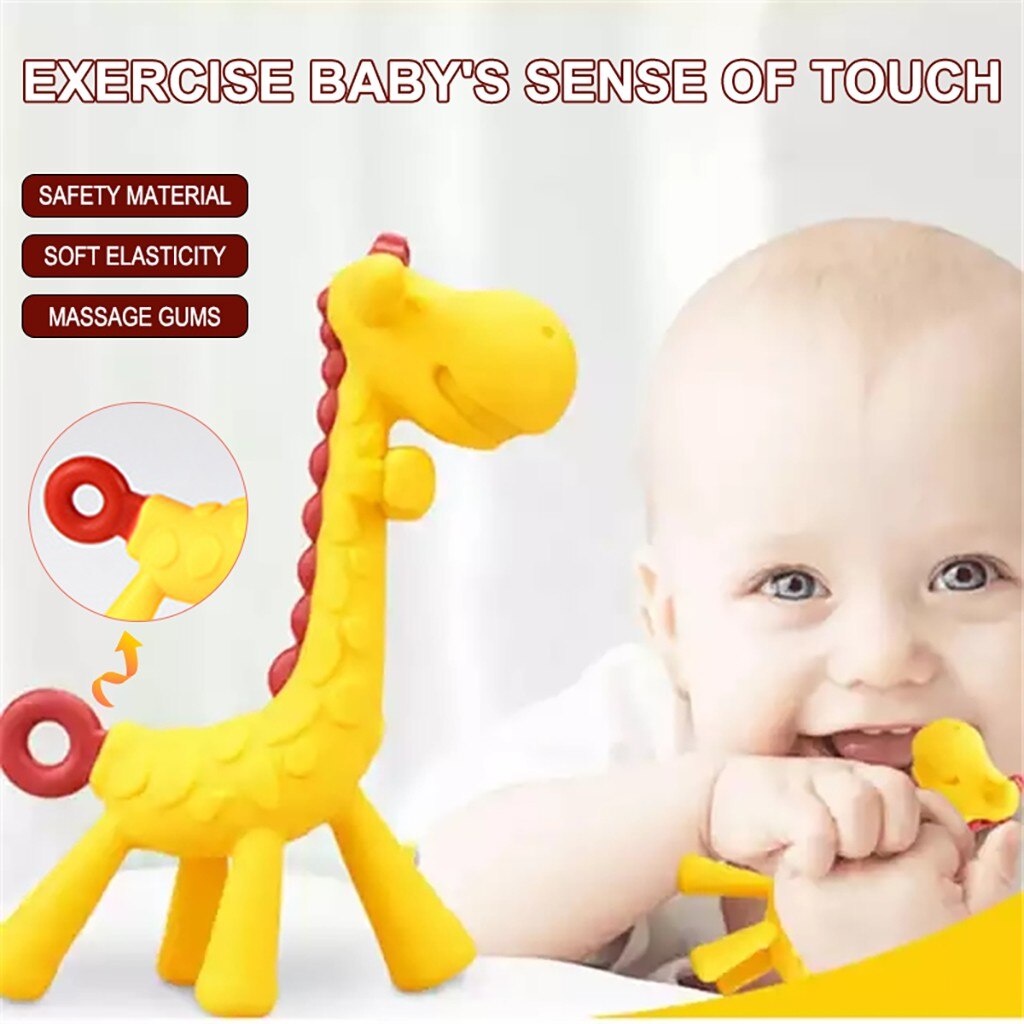 Teether Giraffe - Teether Balita Jerapah - Mainan Gigitan Bayi