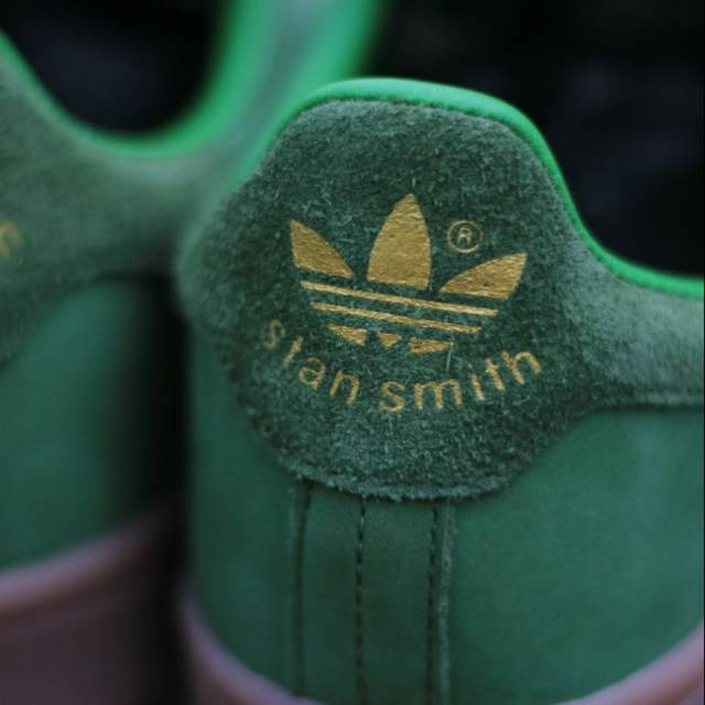 Sepatu Adidas Stan Smith Green Sole Gum Original Made in Indonesia BNWB