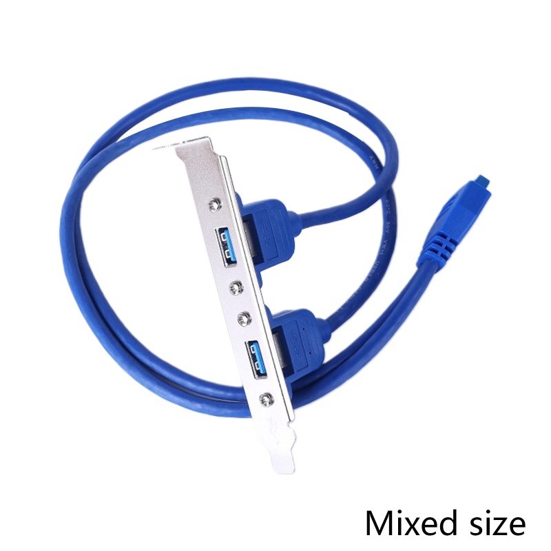 Btsg 20pin Ke Dual USB3.0 Baffle Extension Cable Kabel Ekspanding Panel Belakang USB 3.0