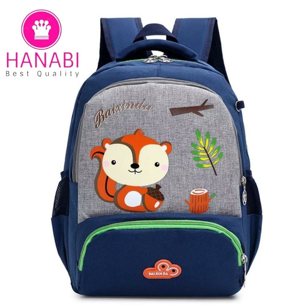 HANABI - TAS RANSEL anak sekolah ANIMALS  tas murmer terbaru