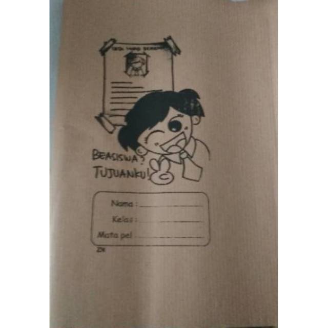 

10 LEMBAR SAMPUL BUKU KERTAS KOPI COKLAT TIPIS POLOS