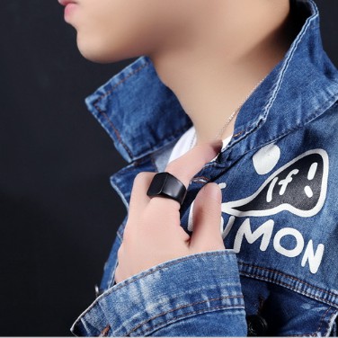 SEUSUK  Men's fashion smooth metal ring simple style single ring cincin COD