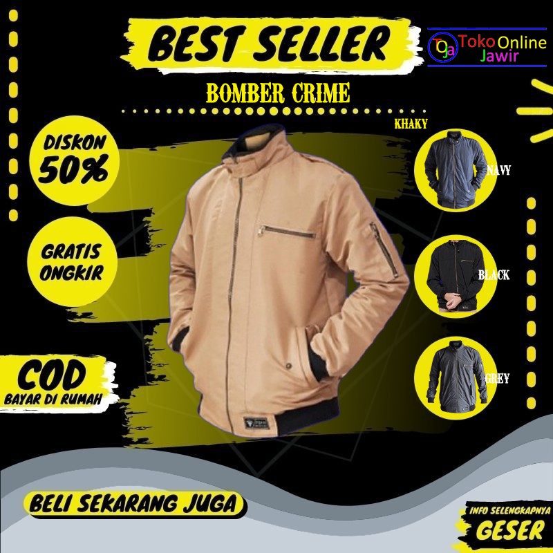 Jaket Jacket Bomber Motor Pria Wanita Cowo Cowok Cewek Premium Murah Original Keren Terbaru 2021