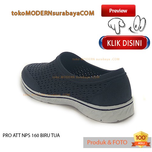 PRO ATT NPS 160 BIRU TUA Sepatu Pria Sepatu Slip On Karet