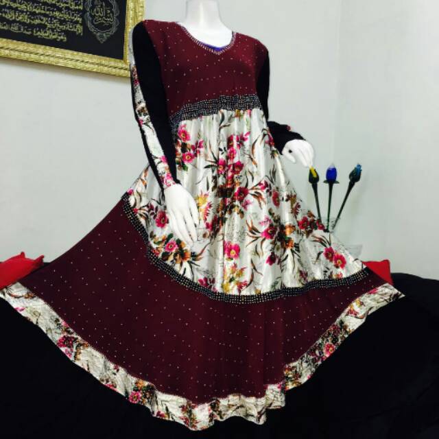 Abaya ori saudi cristal crepe silky