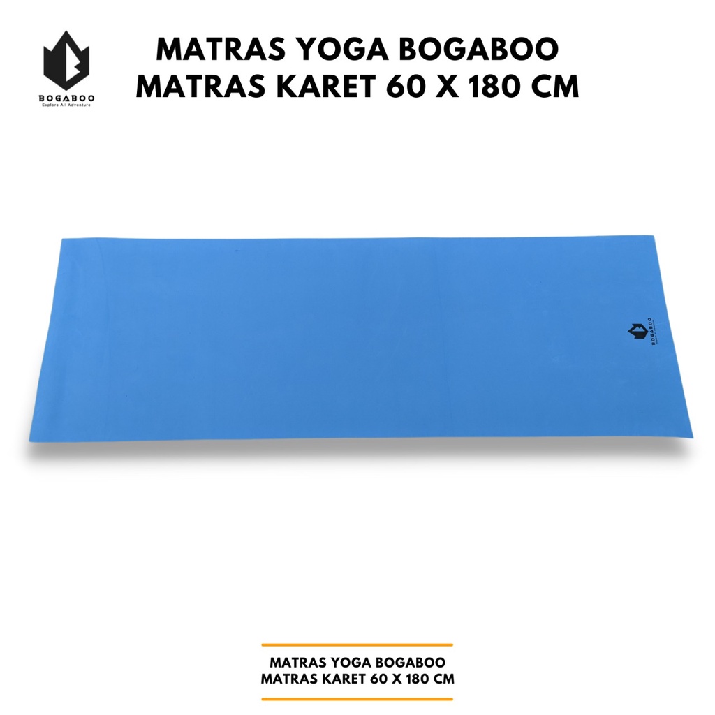 MATRAS YOGA MAT tebal 5 mm MERK BOGABOO - MATRAS CAMPING - MATRAS GYM BOGABOO - MATRAS KARET BOGABOO UKURAN 60 x 180 cm - ALAS SENAM - MATRAS SENAM - MATRAS TEBAL 6 MM OUTDOOR INDOOR - MATRAS ANTI SLIP