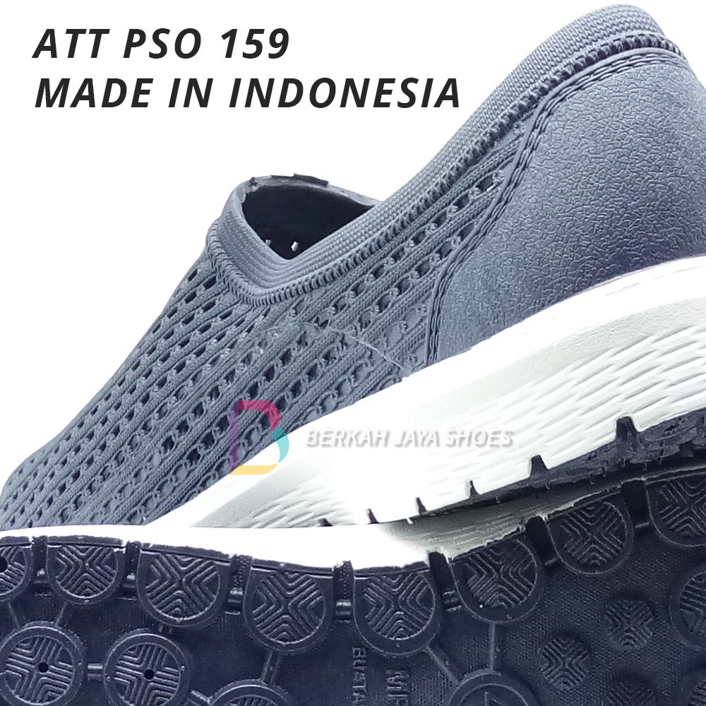 Sepatu Karet Pria - Sepatu Slip On Karet Pria ATT PSO 159 Varian Warna Anti Air dan Anti Slip