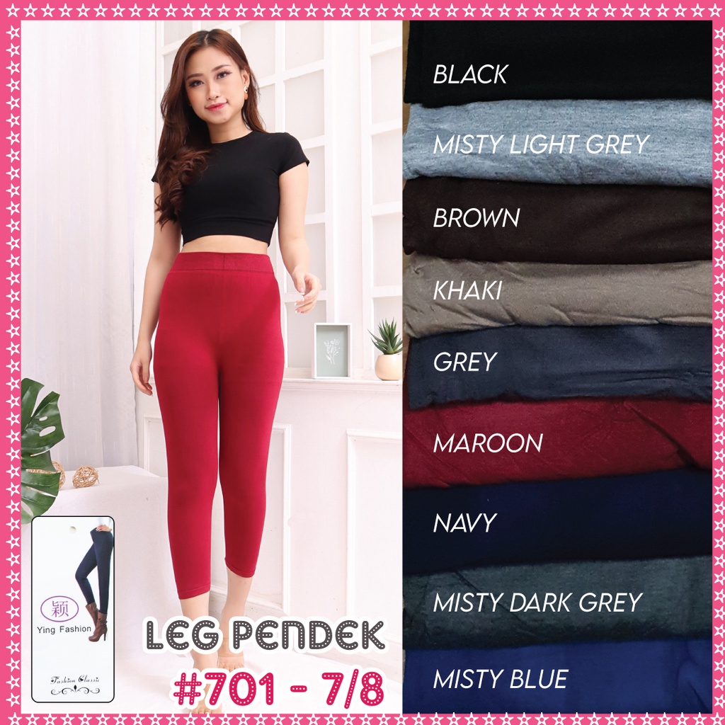 Legging Polos 7/8 / Legging 901-2 / Legging Pendek wanita / Legging Polos Pendek / legging wanita / leg 701