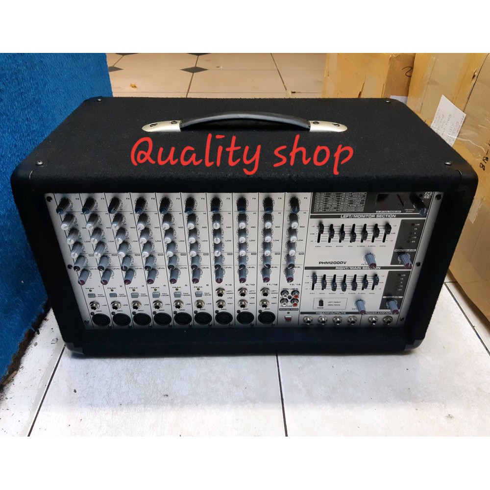 POWER MIXER 14 CHANNEL MODEL.BOX KAYU PHM2000V  Limited
