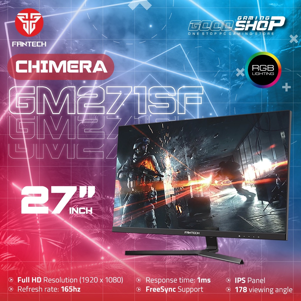 Fantech CHIMERA GM271SF 165Hz IPS FHD 27&quot; Inch - Gaming Monitor