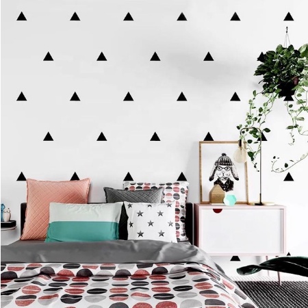 PAKET HEMAT Wallpaper Sticker Dinding Motif SEGITIGA