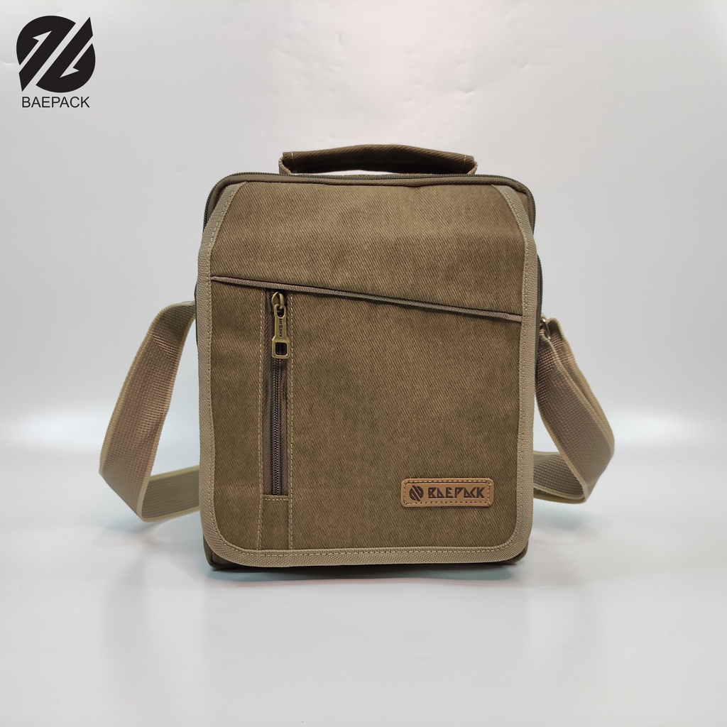 Tas Selempang Cowok Edwin Baepack Khaki / Tas Selempang Pria / Tas bahu Pria / Tas pria original